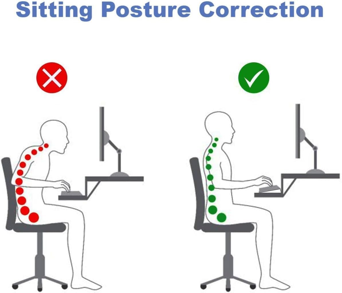 Computer Keyboard Stand,Acrylic Keyboard Tray with Rubber Strip,Ticker Acrylic Riser(Holder) for Easy Ergonomic Typing and Working at Home and Office (Transparent Upgraded Version) - Image 4