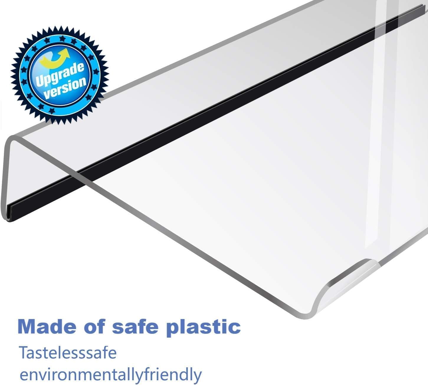 Computer Keyboard Stand,Acrylic Keyboard Tray with Rubber Strip,Ticker Acrylic Riser(Holder) for Easy Ergonomic Typing and Working at Home and Office (Transparent Upgraded Version) - Image 5