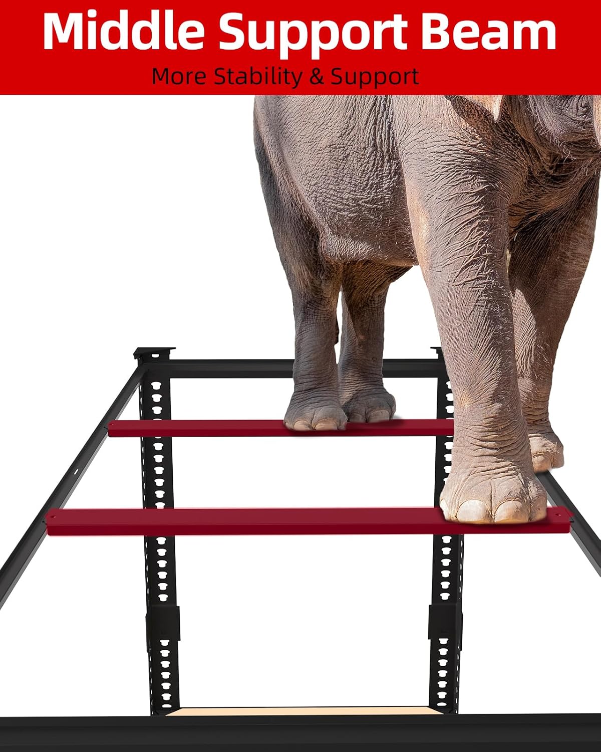 PrimeZone Heavy Duty Garage Storage Shelves - 48" W X 24" D X 72" H Adjustable Metal Shelving Unit, 5 Tier Industrial Shelves for Storage Standing Utility Rack for Warehouse, Pantry, Basement, Black - Image 4